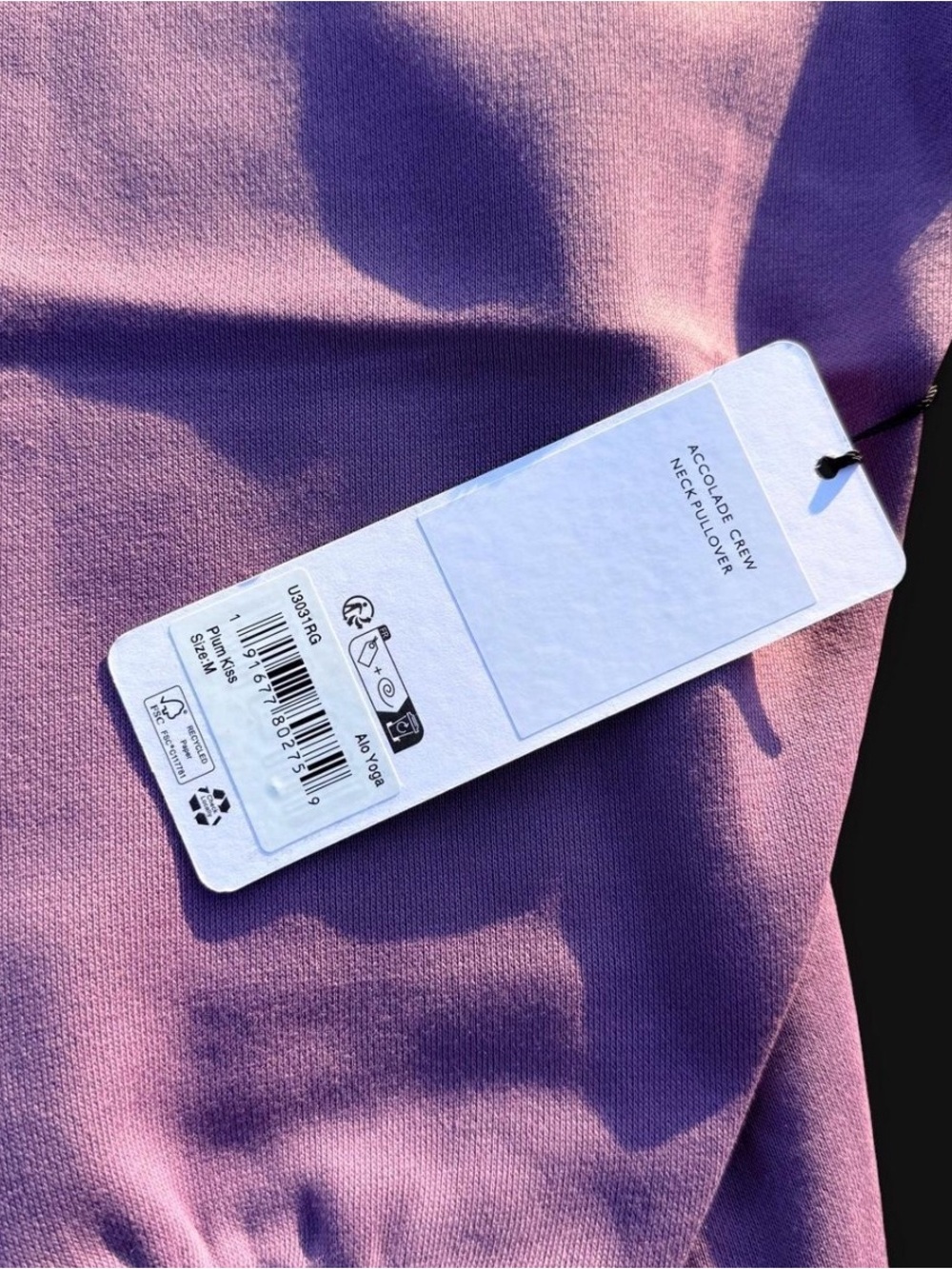 ALO Yoga Lavender Crewneck Sweatshirt - Picture 3 of 3